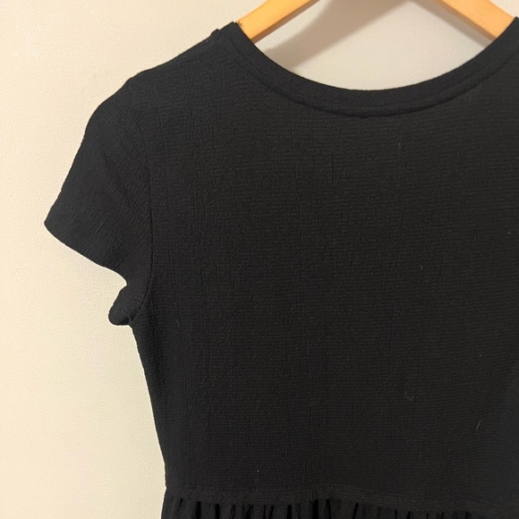 Anthropologie Saturday Sunday Tiered Textured Midi Dress Black - Picture 9 of 9